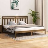  Posteljni okvir medeno rjav iz trdnega lesa 200x200 cm, (20647256) Cene
