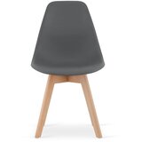  KITO stolica tamno siva / prirodne noge x 2 | shoptok.hr