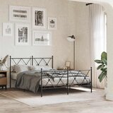  Metalno zamjensko uzglavlje crno 137 cm | shoptok.hr