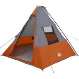 vidaXL Šator s krovom Ostalo Siva i narančasta i crna 383 x 338 x 217 cm | shoptok.hr