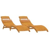  Ležaljka za sunčanje 2 pcs Smeđa 55 x 184 x 64cm | shoptok.hr
