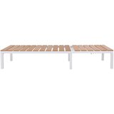  Ležaljka za sunčanje od aluminija i WPC-a smeđa | shoptok.hr