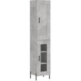  Visoka komoda siva betona 34,5x34x180 cm od konstruiranog drva | shoptok.hr