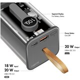 Logilink Power bank 20000 mAh, 1x USB-A, 1x USB-C, sa zaslonom, PD &amp, QC, transp. PA0307 aku-pack 20000 mAh Li-Ion prozirna | Eponuda.ba