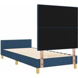  Krevetna konstrukcija s uzglavljem Plava 90 x 200 cm tkanina | shoptok.hr