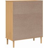  Visoka komoda SENJA smeđa izgled ratana 90x40x112 cm borovina | Eponuda.ba