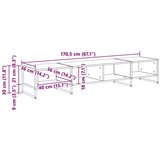 vidaXL TV ormar Dimni hrast 170.5 x 36 x 30.5 cm Konstruirano drvo | shoptok.hr