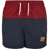 Urban Classics Boys' Block Swim Shorts Dark/Burgundy | ePonuda.com