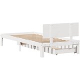  Okvir kreveta s ladicama bez madraca bijeli 100x200 cm | Eponuda.com