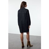 Trendyol Dark Blue Regular Denim Trench Coat | Shoptok.si