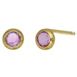 Victoria Cruz lis violet gold mindjuše sa swarovski kristalom ( a3959-31dt ) Cene