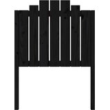  Uzglavlje za krevet crno 81 x 4 x 110 cm od masivne borovine | shoptok.hr