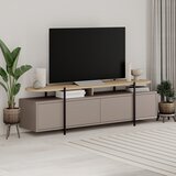 Marckeric Siva/bež TV komoda u dekoru hrasta 160x48 cm Hinoa – | shoptok.hr