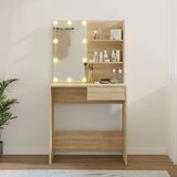  Toaletni stolić LED boja hrasta sonome 74 5 x 40 x 141 cm | shoptok.hr
