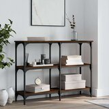  Konzolni stol boja smeđeg hrasta 100x29x75 cm konstruirano drvo | shoptok.hr