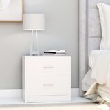 The Living Store Nočna omarica bela 40x30x40 cm iverna plošča - Omarica Za Ob Posteljo, (21433415) | Shoptok.si