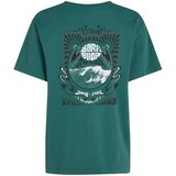 O'neill Majica tamno zelena / crna / prljavo bijela | shoptok.hr