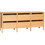 Hübsch Komoda u dekoru hrasta u prirodnoj boji 150x65x40 cm Forma – Cijene
