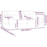  Dvosjed na razvlačenje od tkanine crvena boja vina | shoptok.hr