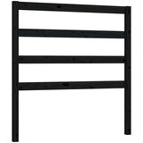  Uzglavlje za krevet crno 81 x 4 x 100 cm od masivne borovine | shoptok.hr