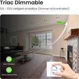 ALUSSO 6x zatemnljiv vgradni LED reflektor 4W IP44 | Shoptok.si