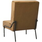  Stolica za opuštanje 65 x 79 x 87 cm smeđa baršunasta | shoptok.hr