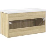 vidaXL Kopalniška omarica z umivalnikom sonoma hrast | Shoptok.si