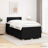  s box springom, madracem i LED-om Crna 120 x 190 cm | shoptok.hr