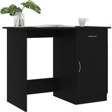  Radni stol crni 100 x 50 x 76 cm od konstruiranog drva | shoptok.hr