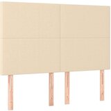  Okvir za krevet s uzglavljem krem 140x190 cm od tkanine | shoptok.hr