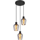 Globo 15627-3 - visilica na sajli ryan 3xE27/40W/230V prečnik 28,5 cm crna | Eponuda.com
