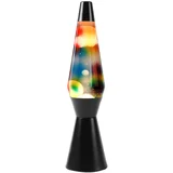 Lava lampa rainbow crna