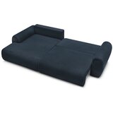 Bobochic Paris temno modra raztegljiva kotna sedežna garnitura iz rebrastega žameta (levi kot) lucien | Shoptok.si