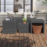 vidaXL 4-dijelni set vrtnih kutija sivi od masivne borovine | shoptok.hr