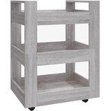  Kuhinjska kolica siva boja hrasta 60x45x80 cm konstruirano drvo | shoptok.hr