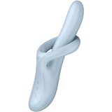 Satisfyer Heat Flex 4 - grijaći vibrator s ručkom za klitoris (srebrni) | shoptok.hr