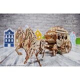  3d drvena mehanička puzzle - Poštanska kočija | ePonuda.com