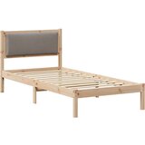  Okvir za krevet s uzglavljem Sivo-smeđa 100 x 200 cm | shoptok.hr