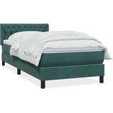 Box spring postelja z vzmetnico temno zelena 90x220 cm žamet, (22011026) Cene