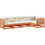 vidaXL 5-dijelni set vrtnih sofa voštano smeđi od masivne borovine Cijene
