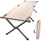  INLEA Sklopiva kamping ležaljka aluminijska AluLounge – khaki | shoptok.hr