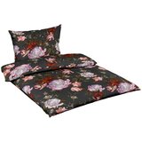 Fleuresse posteljnina 200/200 cm mako saten rdeča, temno siva, svetlo roza, gozdno zelena | Shoptok.si