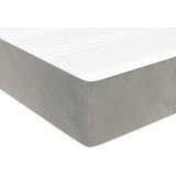  Madrac s oprugama srednje tvrdoće svjetlosivi 80x220x20 cm baršunasti | shoptok.hr