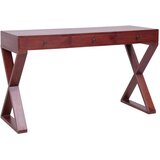  za računalo smeđi 115 x 47 x 77 cm masivno drvo mahagonija | shoptok.hr