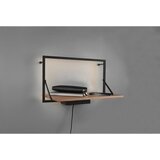 Lesnina XXXL STENSKI REGAL 50/32,5/30 cm naravne barve, črna | Shoptok.si