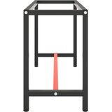  Okvir za radni stol mat crni i mat crveni 140x50x79 cm metalni | shoptok.hr