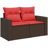 11-dijelni set vrtnih sofa od poliratana s jastucima smeđi | shoptok.hr