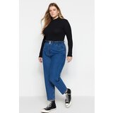 Trendyol Curve Plus Size Jeans - Blue - Mom | Shoptok.si