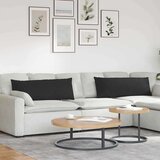 vidaXL jastučići za sofu 2 pcs crna 120 x 40 cm tkanina | shoptok.hr