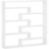  Zidna polica Bijela 103 x 17 x 102 cm Prerađeno drvo Slike